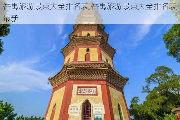 番禺旅游景点大全排名表,番禺旅游景点大全排名表最新