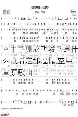 空中草原放飞骏马是什么歌情定那拉提,空中草原歌曲