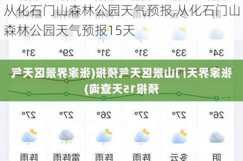 从化石门山森林公园天气预报,从化石门山森林公园天气预报15天