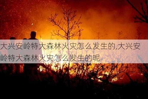 大兴安岭特大森林火灾怎么发生的,大兴安岭特大森林火灾怎么发生的呢