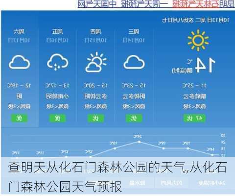 查明天从化石门森林公园的天气,从化石门森林公园天气预报