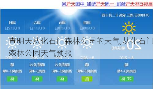 查明天从化石门森林公园的天气,从化石门森林公园天气预报