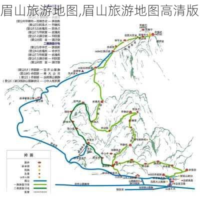 眉山旅游地图,眉山旅游地图高清版