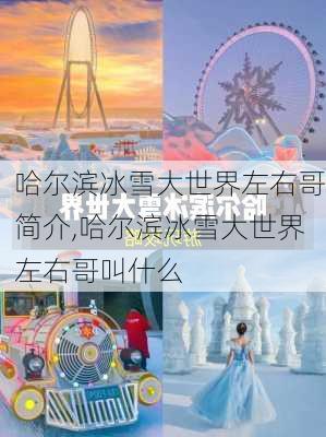 哈尔滨冰雪大世界左右哥简介,哈尔滨冰雪大世界左右哥叫什么