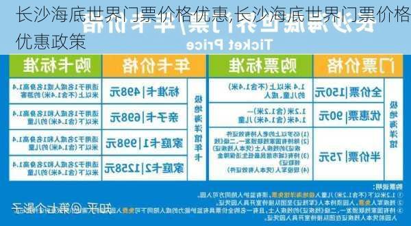 长沙海底世界门票价格优惠,长沙海底世界门票价格优惠政策