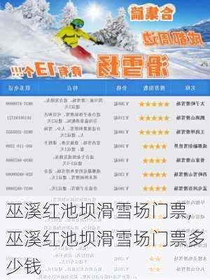 巫溪红池坝滑雪场门票,巫溪红池坝滑雪场门票多少钱