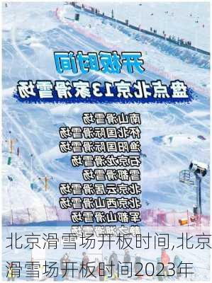 北京滑雪场开板时间,北京滑雪场开板时间2023年