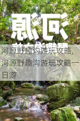 河源野趣沟游玩攻略,河源野趣沟游玩攻略一日游