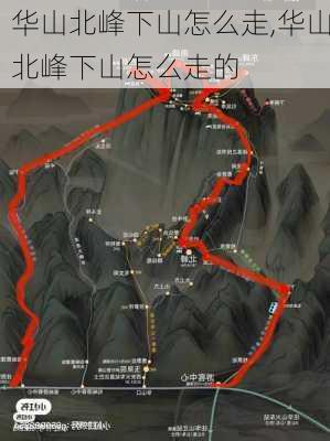 华山北峰下山怎么走,华山北峰下山怎么走的