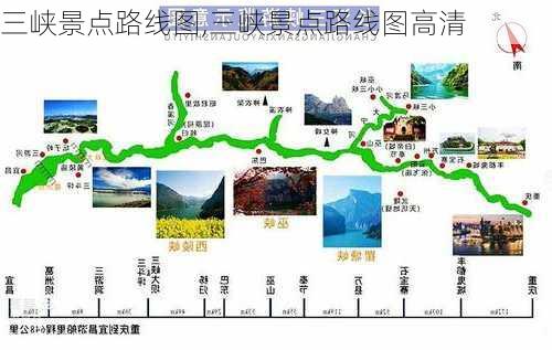 三峡景点路线图,三峡景点路线图高清