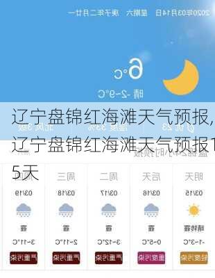 辽宁盘锦红海滩天气预报,辽宁盘锦红海滩天气预报15天