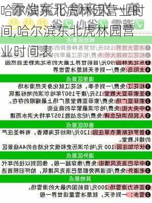 哈尔滨东北虎林园营业时间,哈尔滨东北虎林园营业时间表