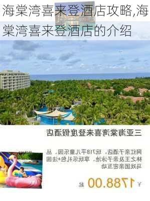 海棠湾喜来登酒店攻略,海棠湾喜来登酒店的介绍