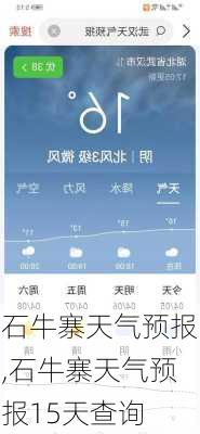 石牛寨天气预报,石牛寨天气预报15天查询