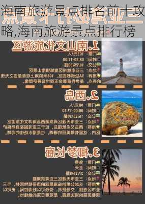 海南旅游景点排名前十攻略,海南旅游景点排行榜