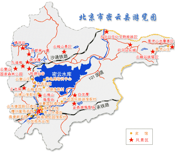 北京密云旅游景点地图全图,北京密云旅游景点地图全图高清