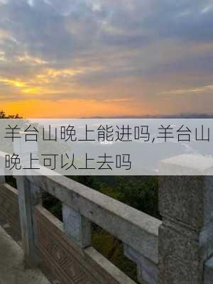 羊台山晚上能进吗,羊台山晚上可以上去吗