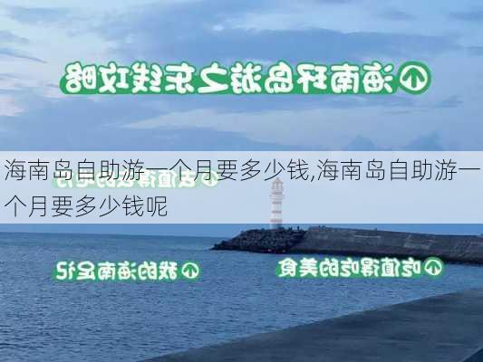 海南岛自助游一个月要多少钱,海南岛自助游一个月要多少钱呢