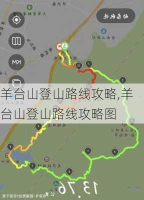 羊台山登山路线攻略,羊台山登山路线攻略图