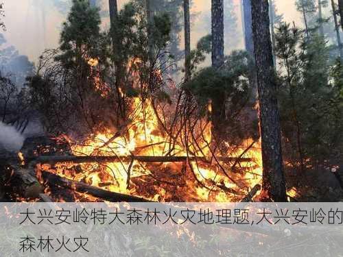 大兴安岭特大森林火灾地理题,大兴安岭的森林火灾