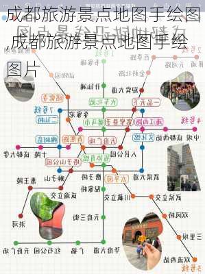 成都旅游景点地图手绘图,成都旅游景点地图手绘图片