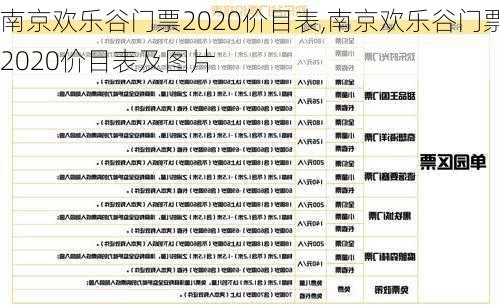 南京欢乐谷门票2020价目表,南京欢乐谷门票2020价目表及图片