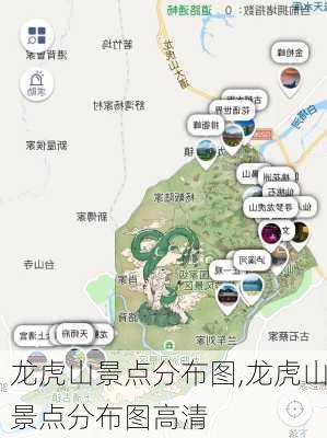 龙虎山景点分布图,龙虎山景点分布图高清