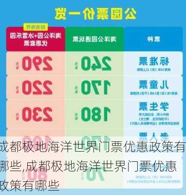 成都极地海洋世界门票优惠政策有哪些,成都极地海洋世界门票优惠政策有哪些