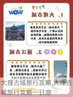 大理古城旅行攻略,大理古城旅行攻略一日游