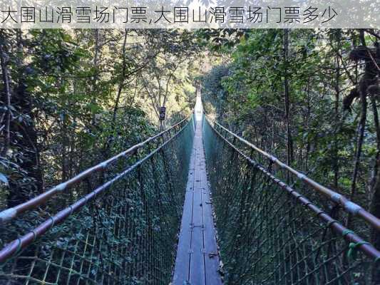 大围山滑雪场门票,大围山滑雪场门票多少