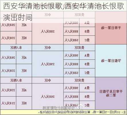 西安华清池长恨歌,西安华清池长恨歌演出时间